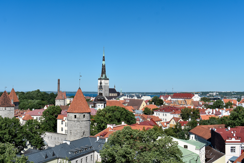 panorama su Tallinn di giorno