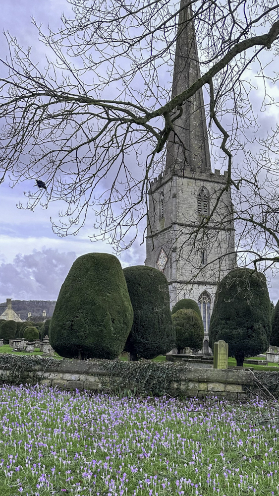 giardino chiesa Painswick, cotswolds