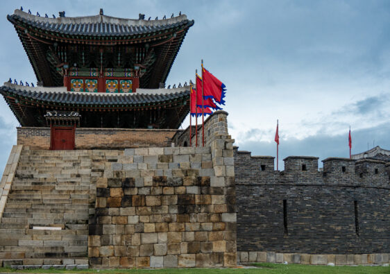 dettaglio fortezza di suwon corea del sud